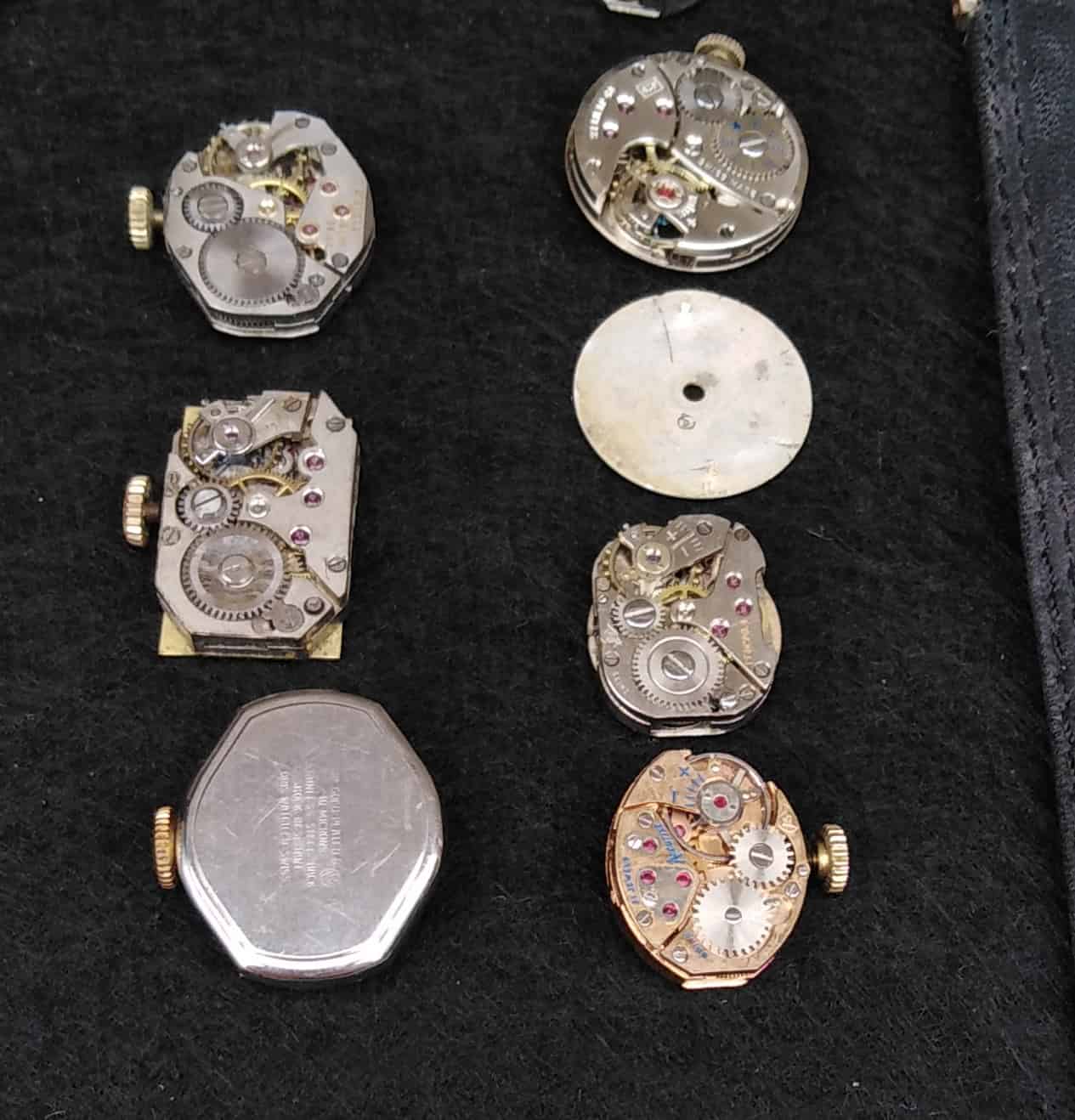 Vintage Mechanical Watch Job Lot x 13 Spares Repair Benson Delbana Avia Accurist